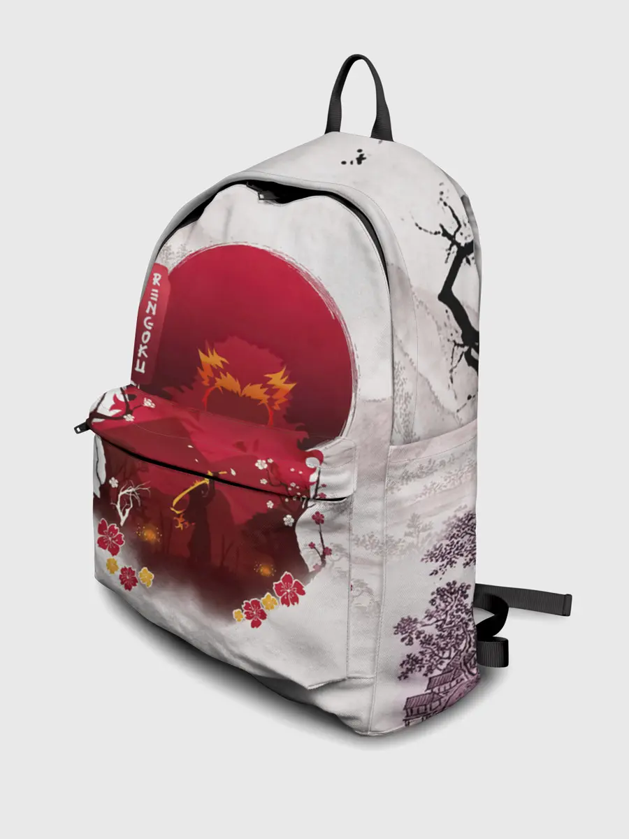 Рюкзак джинсовый / Кенджиро Ренгоку Kimetsu no Yaiba