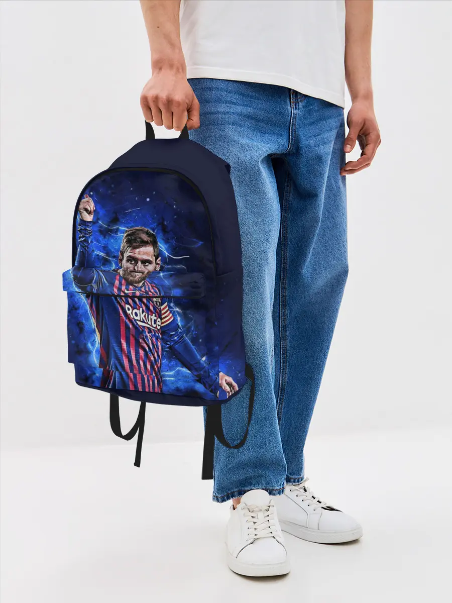 Рюкзак джинсовый / Lionel Messi | Barcelona | 10
