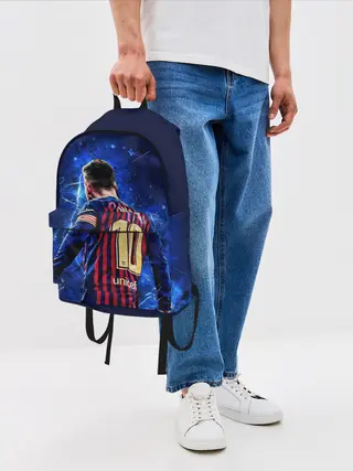 Рюкзак джинсовый / Leo Messi | Лео Месси | 10