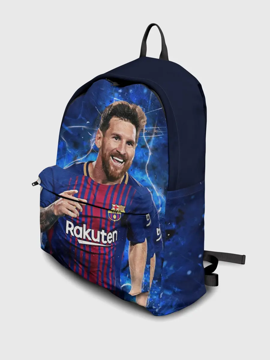 Рюкзак джинсовый / Лионель Месси | Барселона | 10