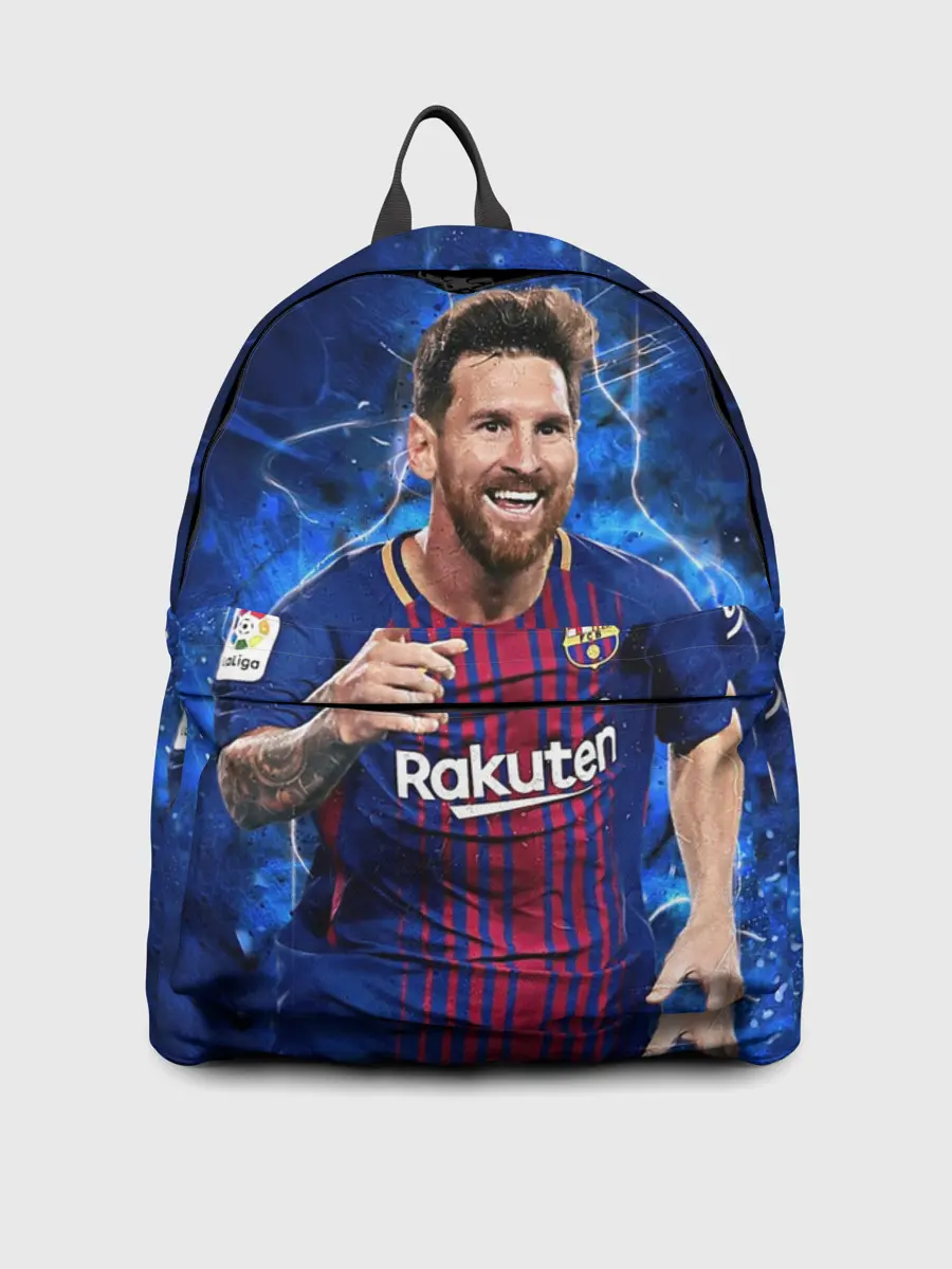 Рюкзак джинсовый / Лионель Месси | Барселона | 10