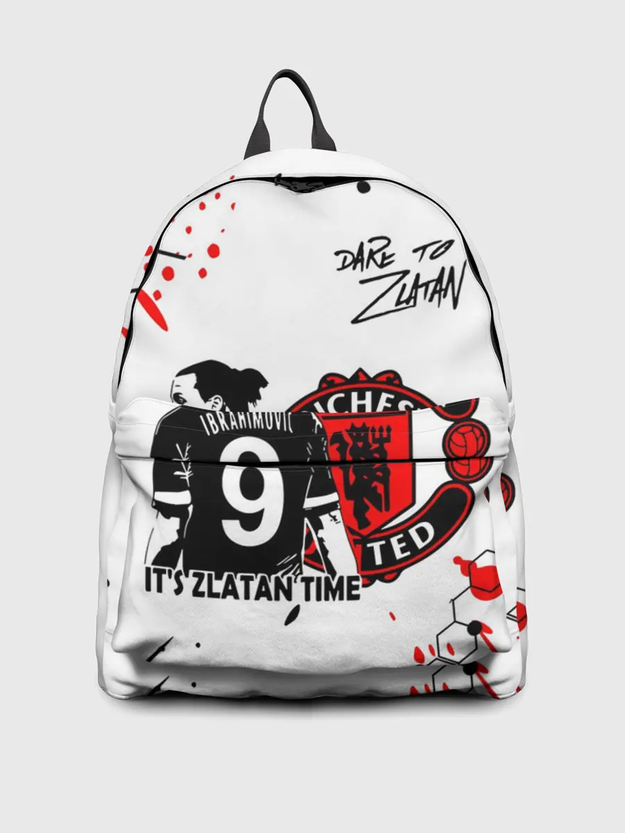 Рюкзак джинсовый / ЗЛАТАН ИБРАГИМОВИЧ / МАНЧЕСТЕР