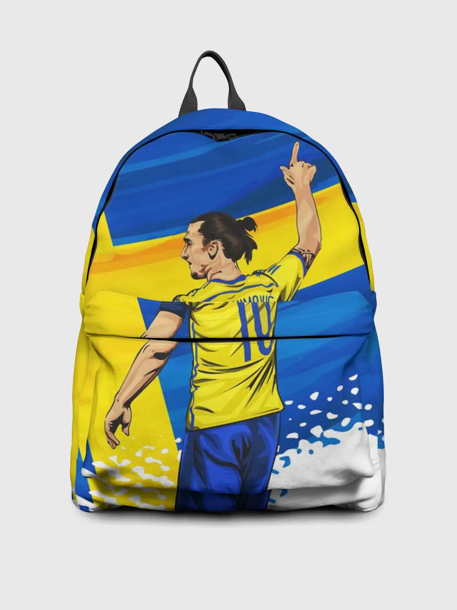 Рюкзак джинсовый / ЗЛАТАН ИБРАГИМОВИЧ / ШВЕЦИЯ