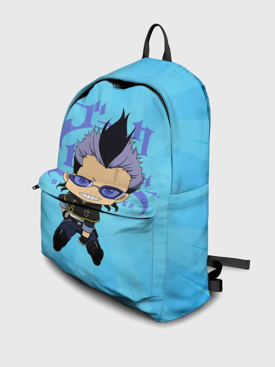 Рюкзак джинсовый / Магна Свинг | Чёрный Клевер