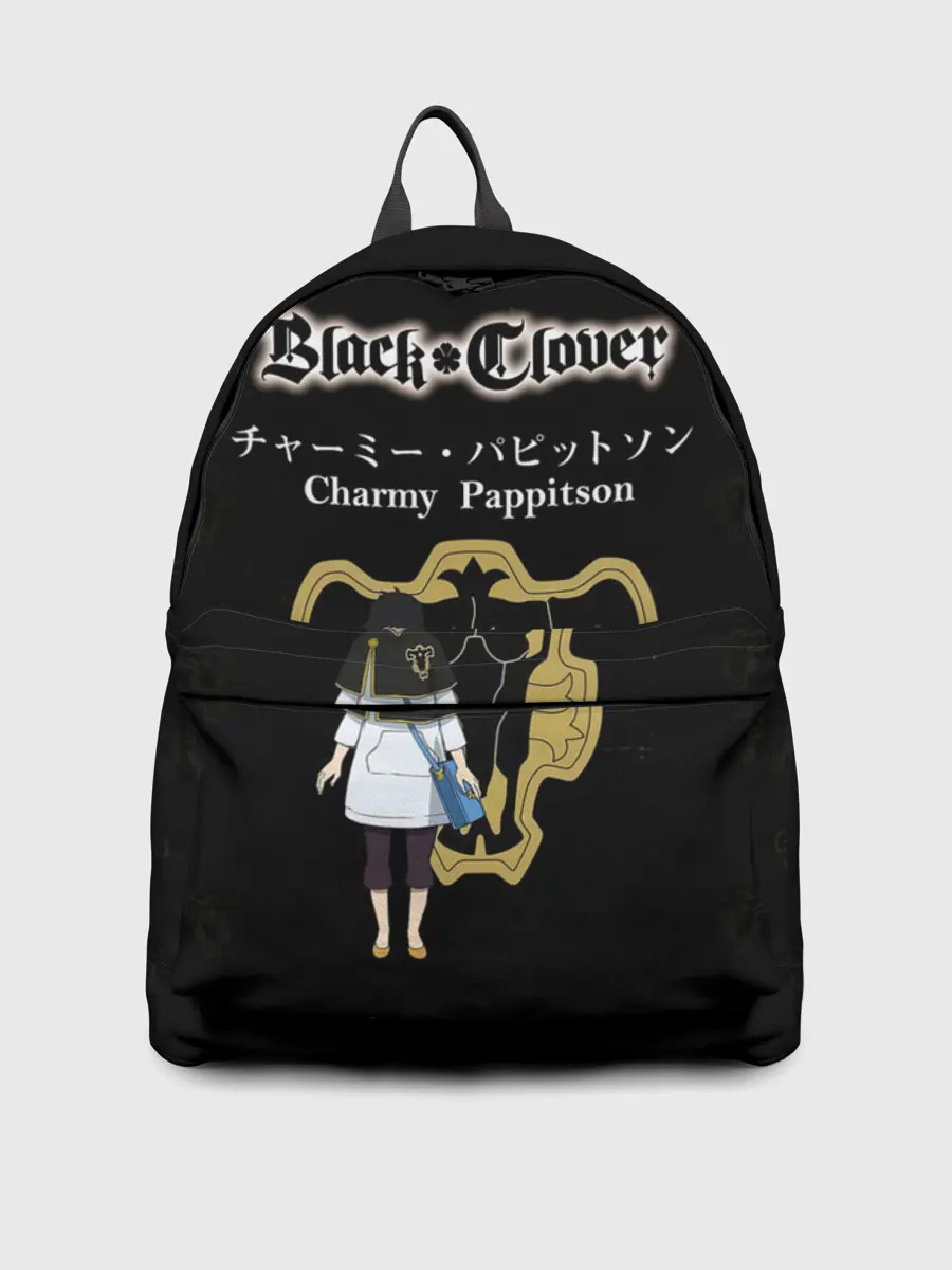 Рюкзак джинсовый / Чами Паппитсон | Чёрный Клевер