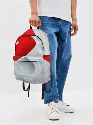 Рюкзак джинсовый / 3D SPORT STYLE RED / WHITE