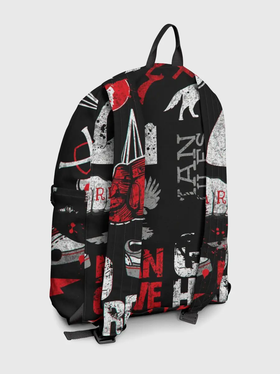 Рюкзак джинсовый / ЧТО ТО МОТИВАЦИОННОЕ 3D