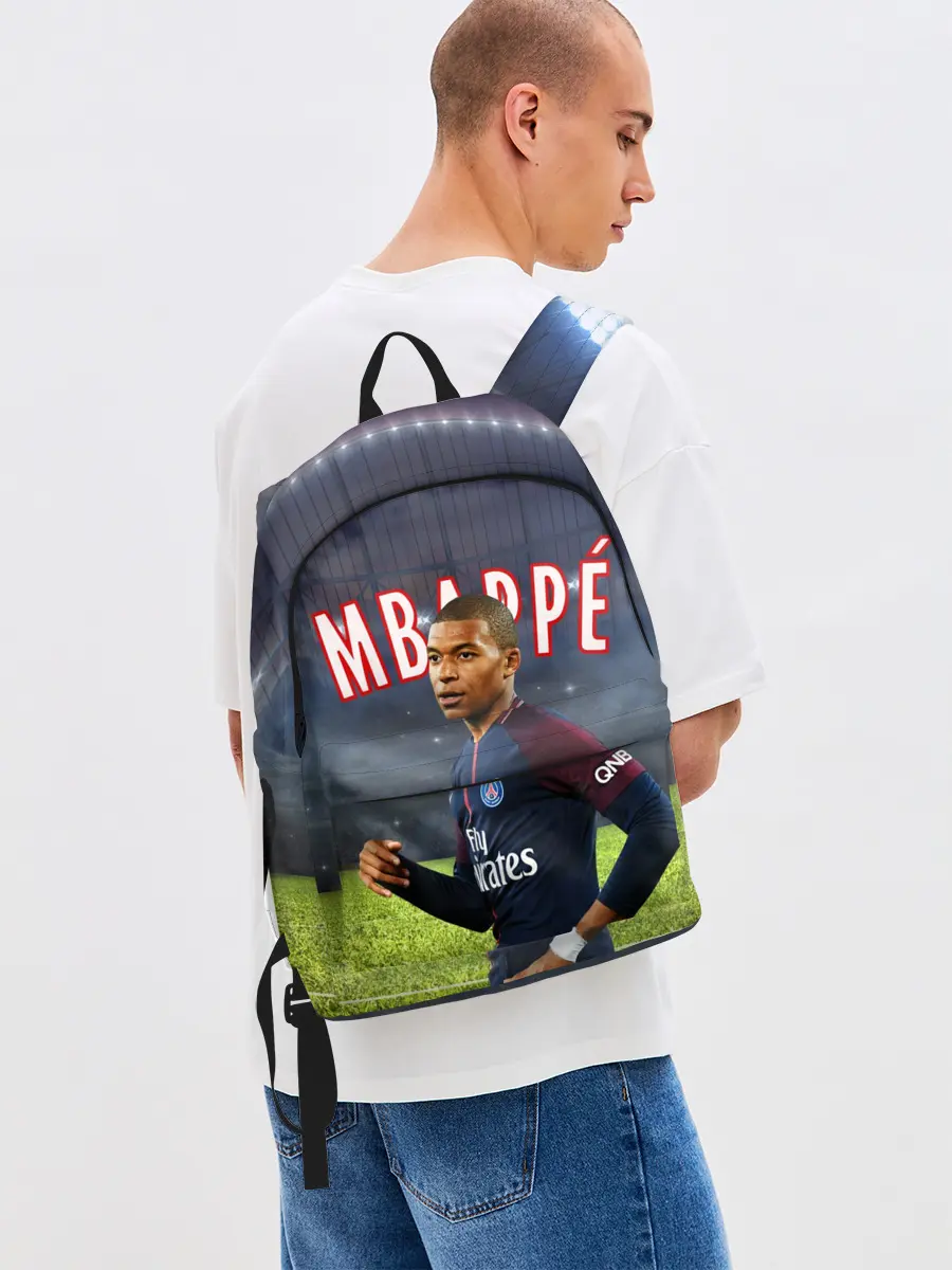 Рюкзак джинсовый / КИЛИАН МБАППЕ / KYLIAN MBAPPE