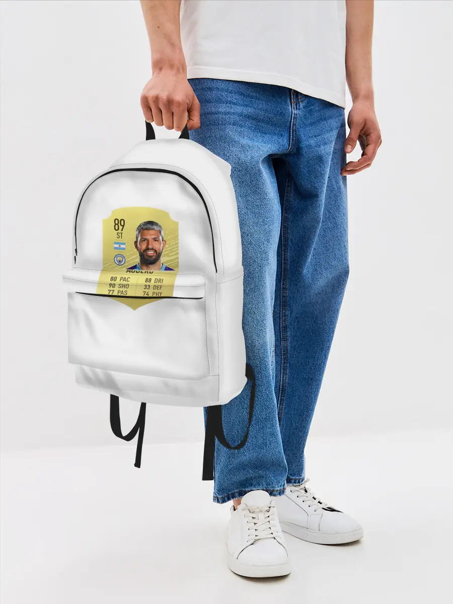 Рюкзак джинсовый / Серхио Агуэро