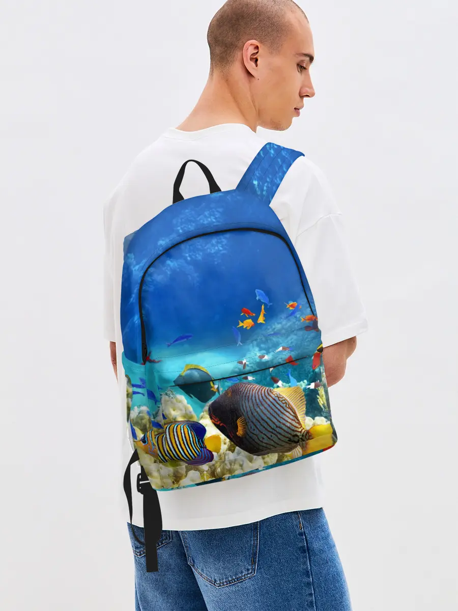 Рюкзак джинсовый / Морской мир