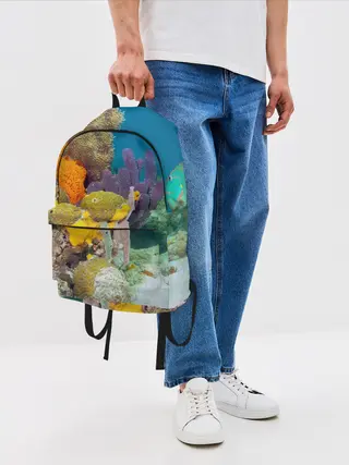 Рюкзак джинсовый / Морской мир