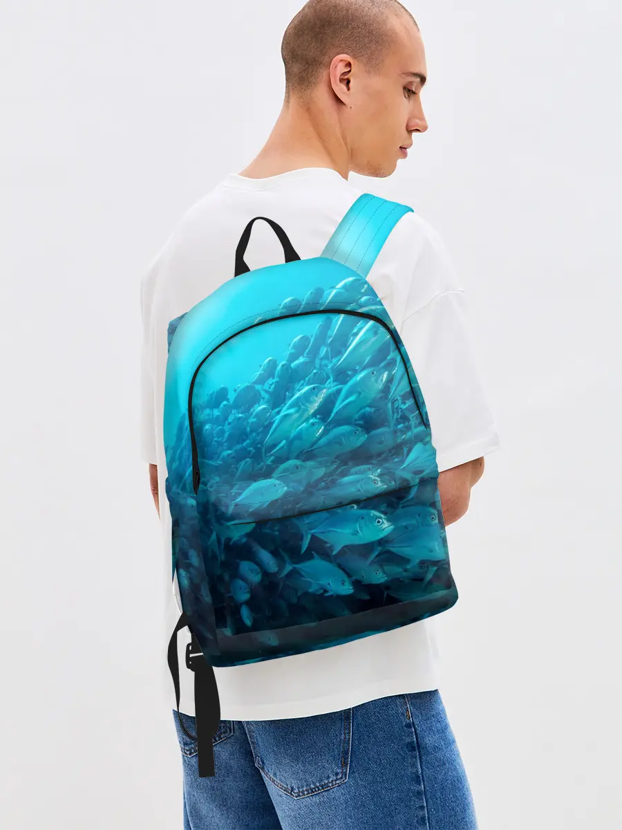 Рюкзак джинсовый / Морской мир