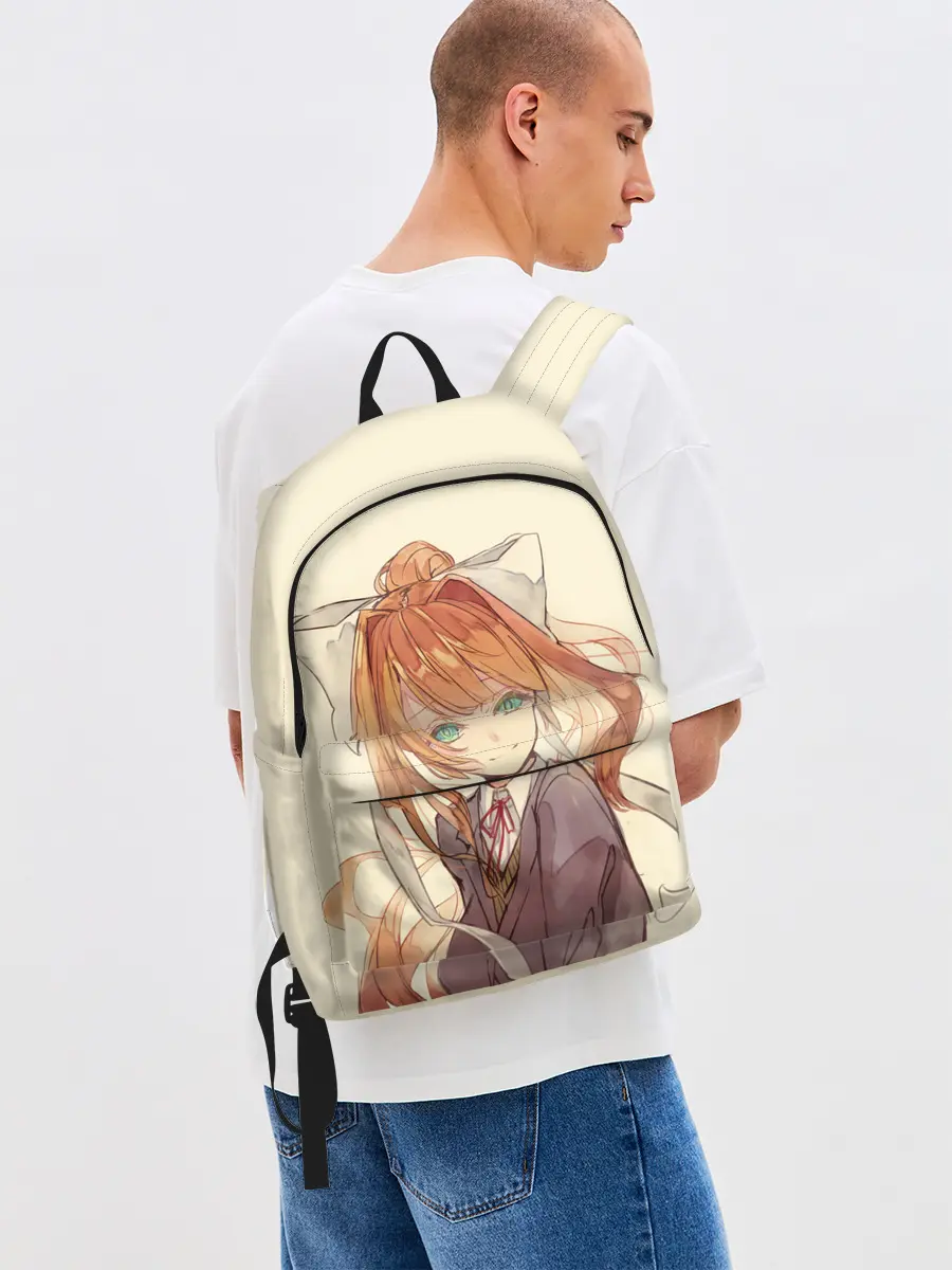 Рюкзак джинсовый / Нарисованная Моника