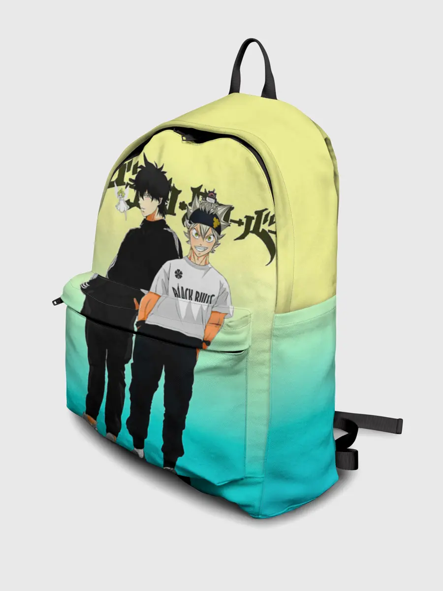 Рюкзак джинсовый / Юно и Аста | Черный Клевер