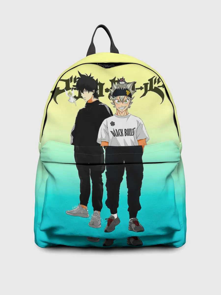 Рюкзак джинсовый / Юно и Аста | Черный Клевер