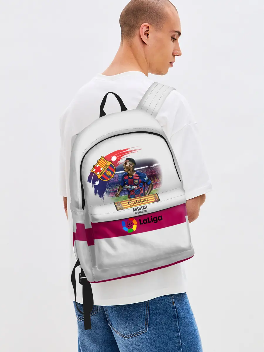 Рюкзак джинсовый / Фати игрок Барселоны