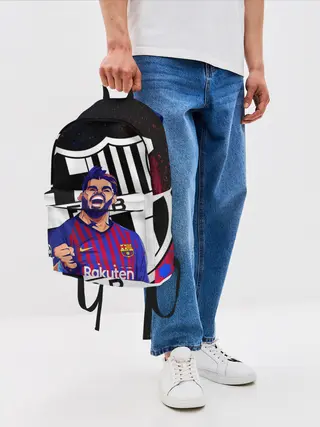 Рюкзак джинсовый / ЛУИС СУАРЕС / БАРСЕЛОНА