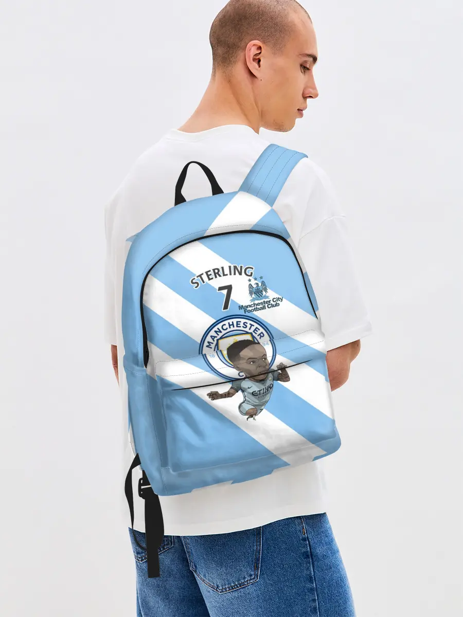 Рюкзак джинсовый / Рахим Стерлинг МанСити