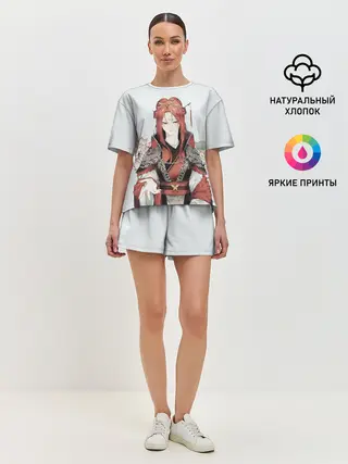 Женская пижама с шортами / Хон Лион Облачный цветок