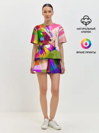 Женская пижама с шортами / I am the lion king