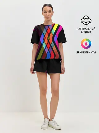 Женская пижама с шортами / Пересечение