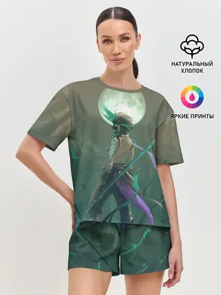 Женская пижама с шортами / XIAO | СЯО | ПОЛНОЛУНИЕ