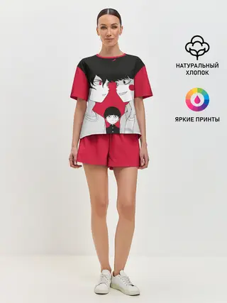 Женская пижама с шортами / Mob psycho 100 | Моб Психо 100
