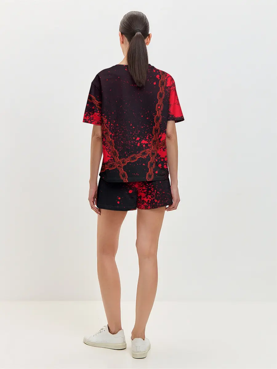 Женская пижама с шортами / Geometry Dash