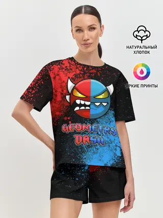 Женская пижама с шортами / Geometry Dash