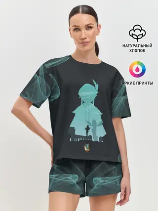 Женская пижама с шортами / ВЕНТИ | VENTI | ГЕНШИН