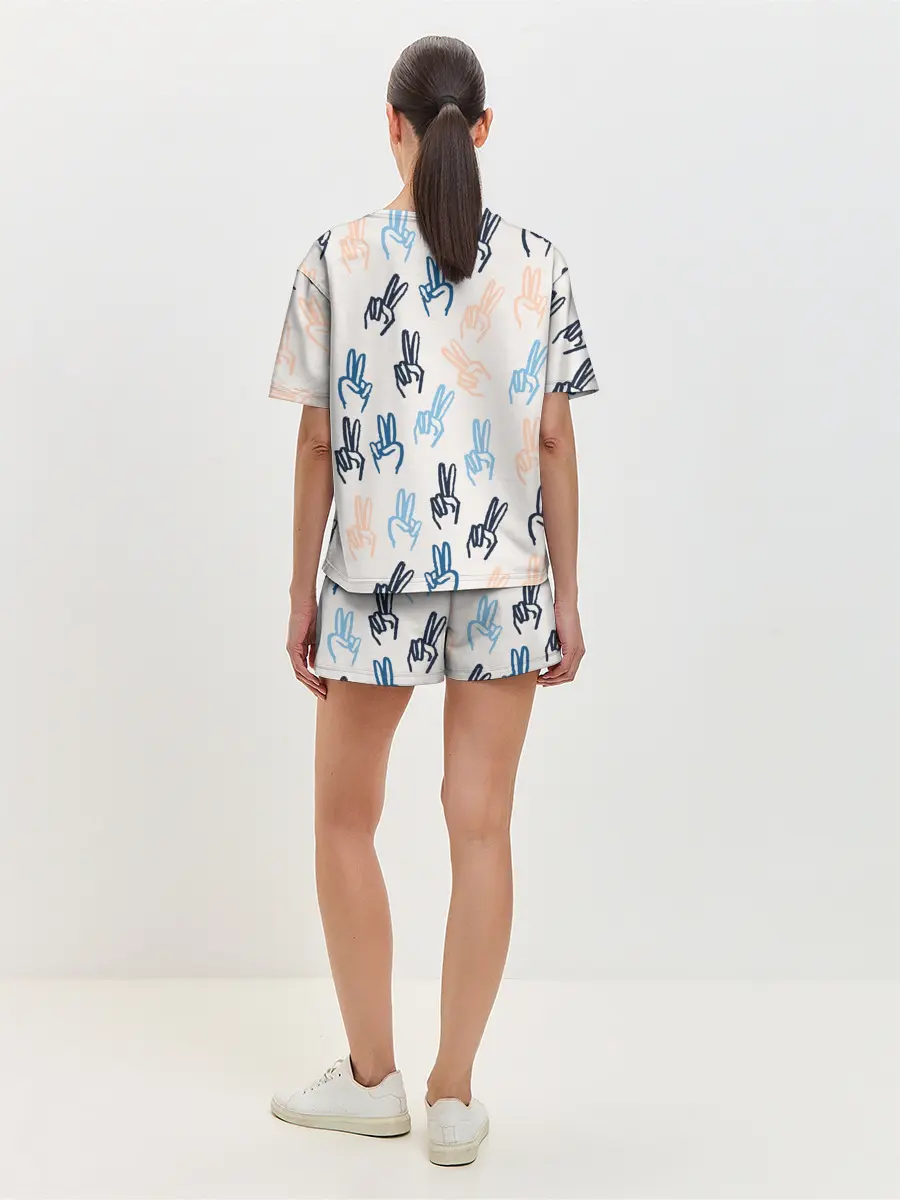 Женская пижама с шортами / Знаки победы