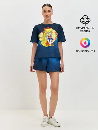 Женская пижама с шортами / Сейлор Мун | Космос