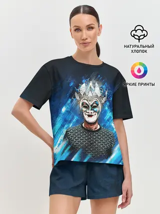 Женская пижама с шортами / Boris Brejcha Blue