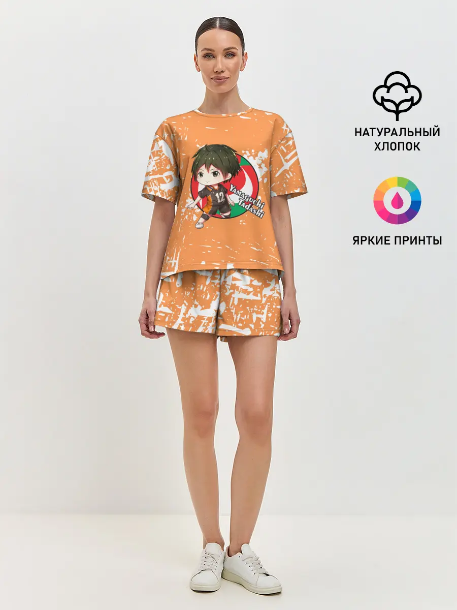 Женская пижама с шортами / Yamaguchi Tadashi | Haikyu | Волейбол