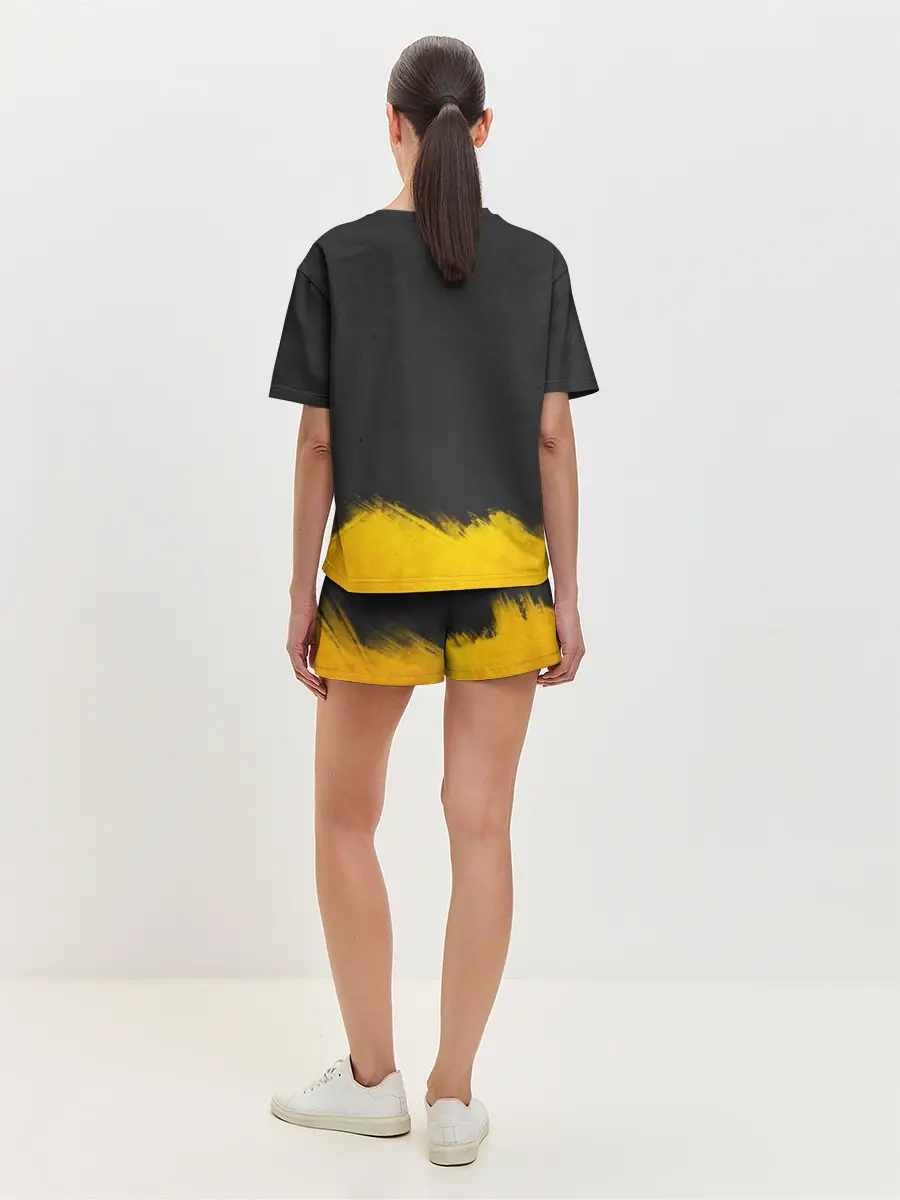 Женская пижама с шортами / Yellow and Black Armenia