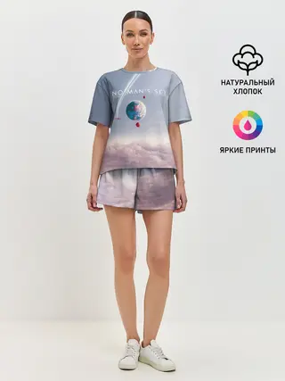 Женская пижама с шортами / No mans sky