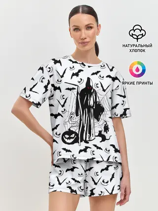 Женская пижама с шортами / Хэллоуин, Grim Reaper