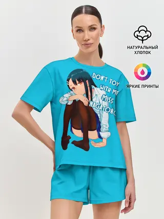 Женская пижама с шортами / Скучающая Нагаторо