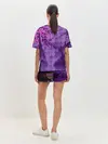 Женская пижама с шортами / фиолетовый китай