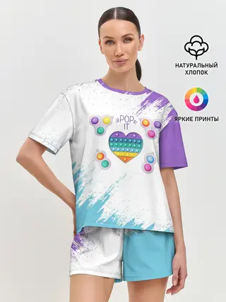 Женская пижама с шортами / POP IT HEART