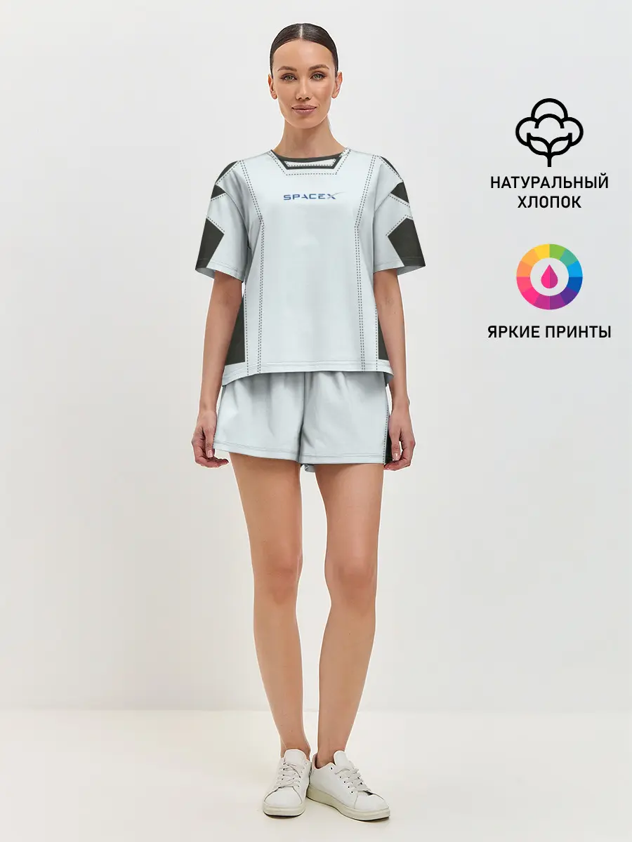 Женская пижама с шортами / Скафандр SpaсeX