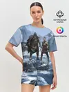 Женская пижама с шортами / Кратос и Атрей Рагнарек