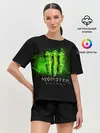 Женская пижама с шортами / MONSTER ENERGY NEON | НЕОН