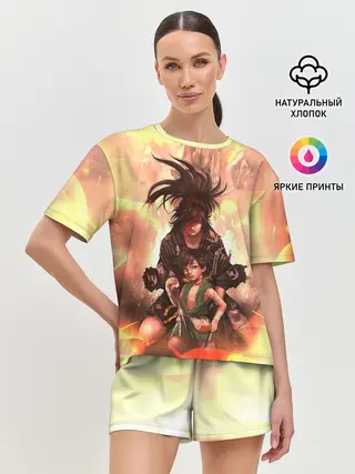 Женская пижама с шортами / Хяккимару | Такебо | Дороро