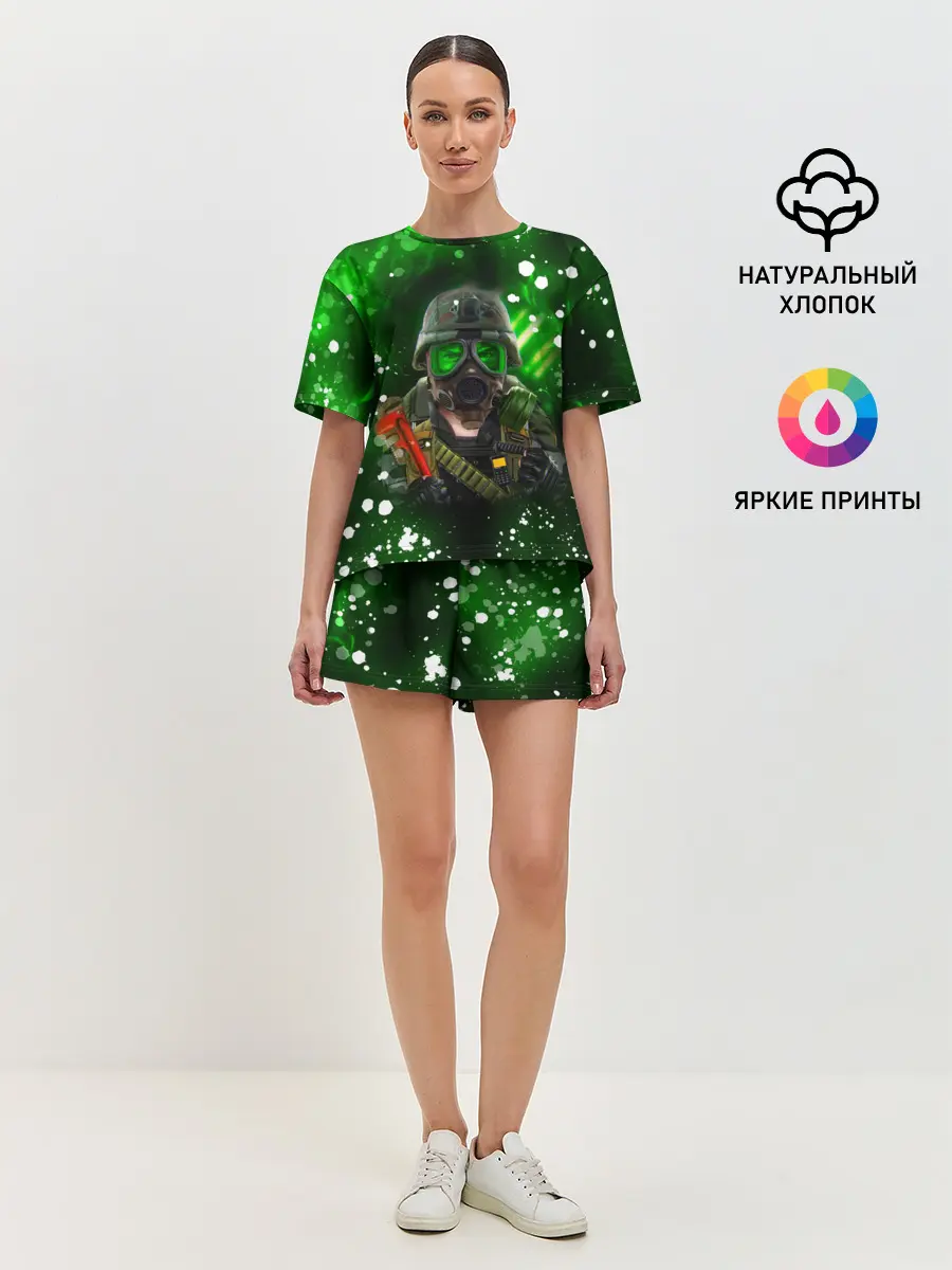 Женская пижама с шортами / Opposing Force | Адриан Шепард