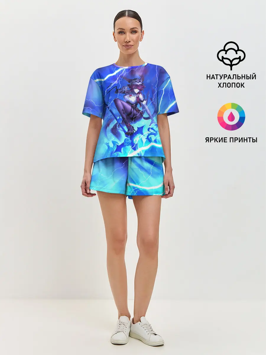 Женская пижама с шортами / Rosaria | Genshin Impact