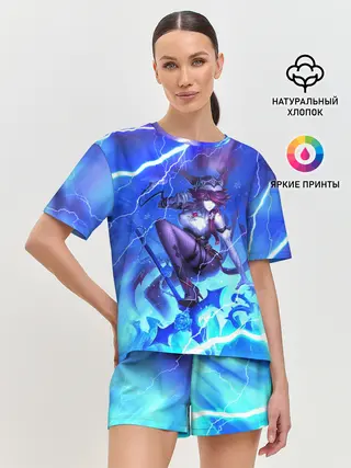 Женская пижама с шортами / Rosaria | Genshin Impact