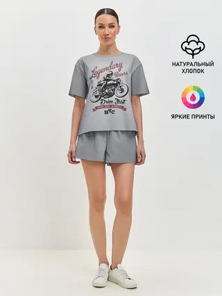 Женская пижама с шортами / Легендарный гонщик