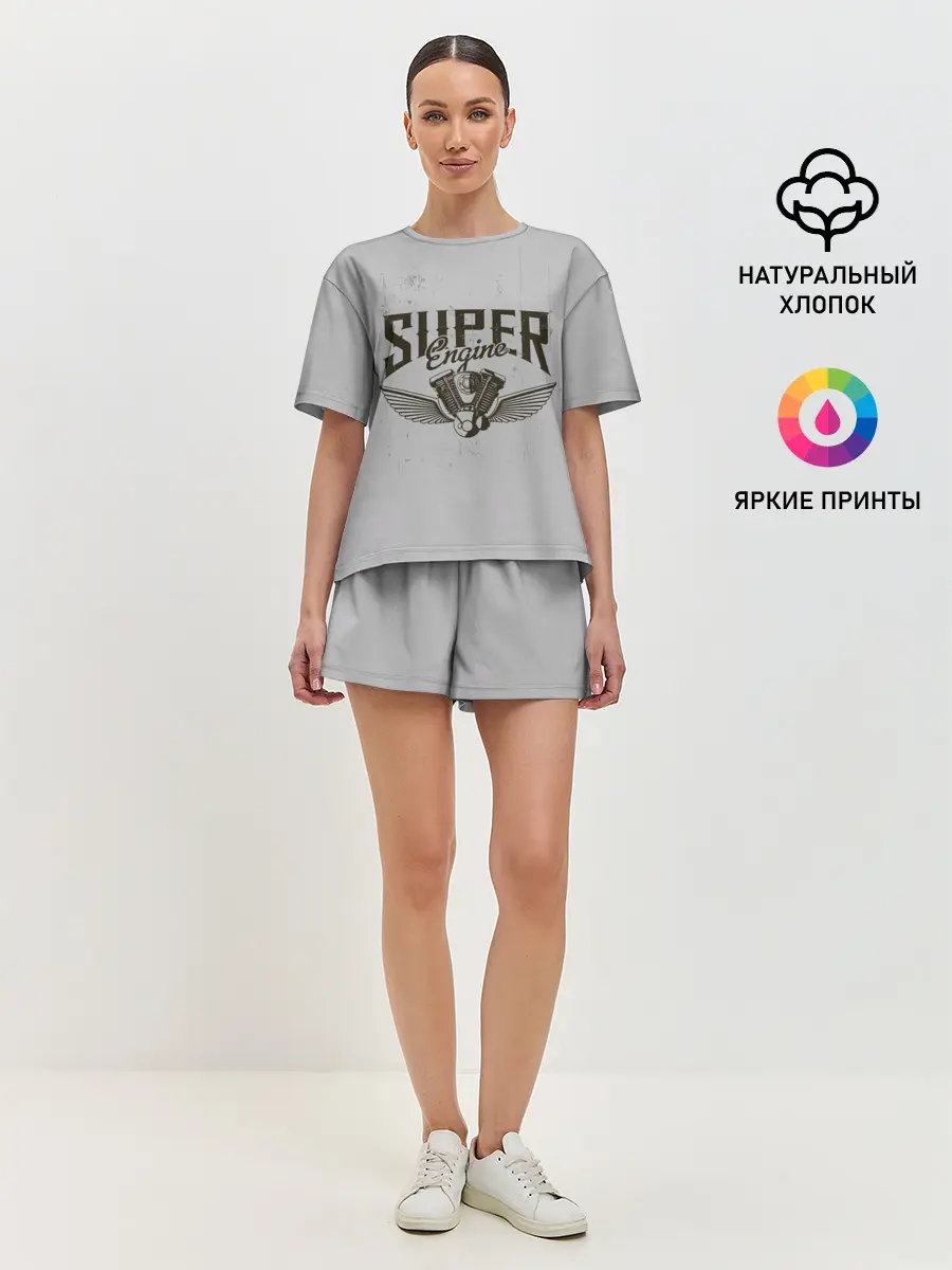 Женская пижама с шортами / Супер движок