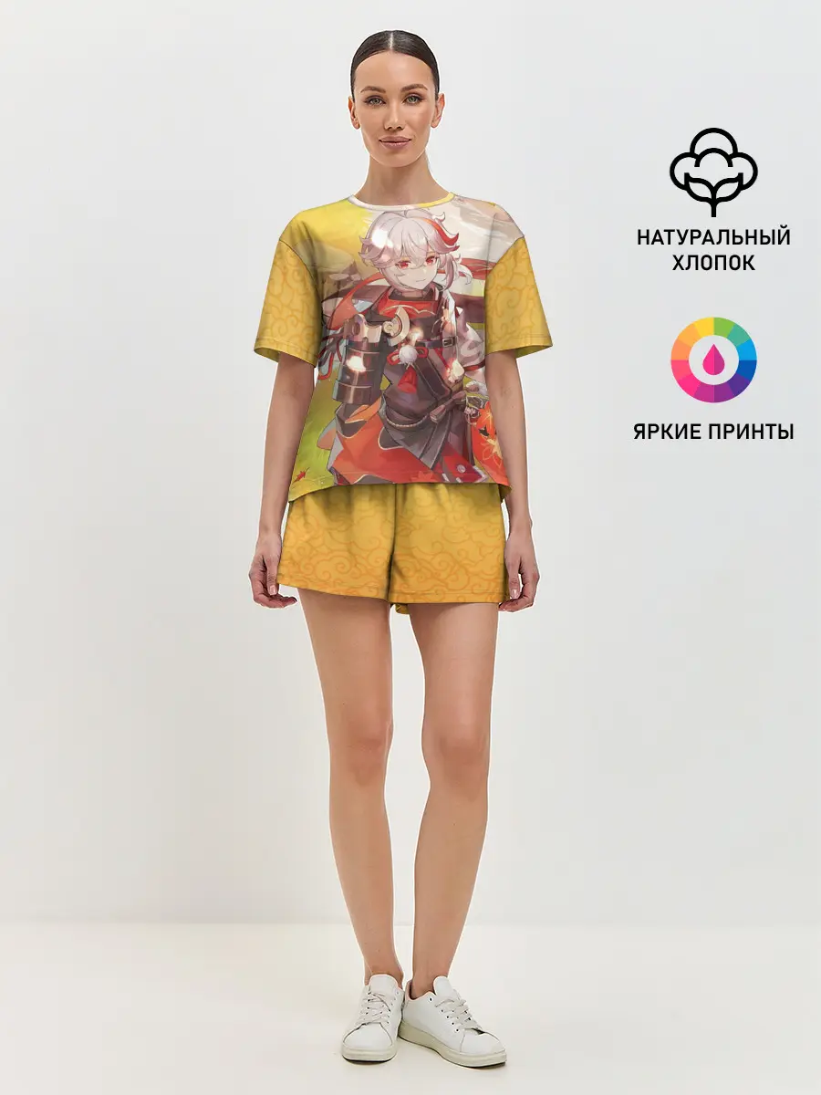 Женская пижама с шортами / Kaedehara Kazuha